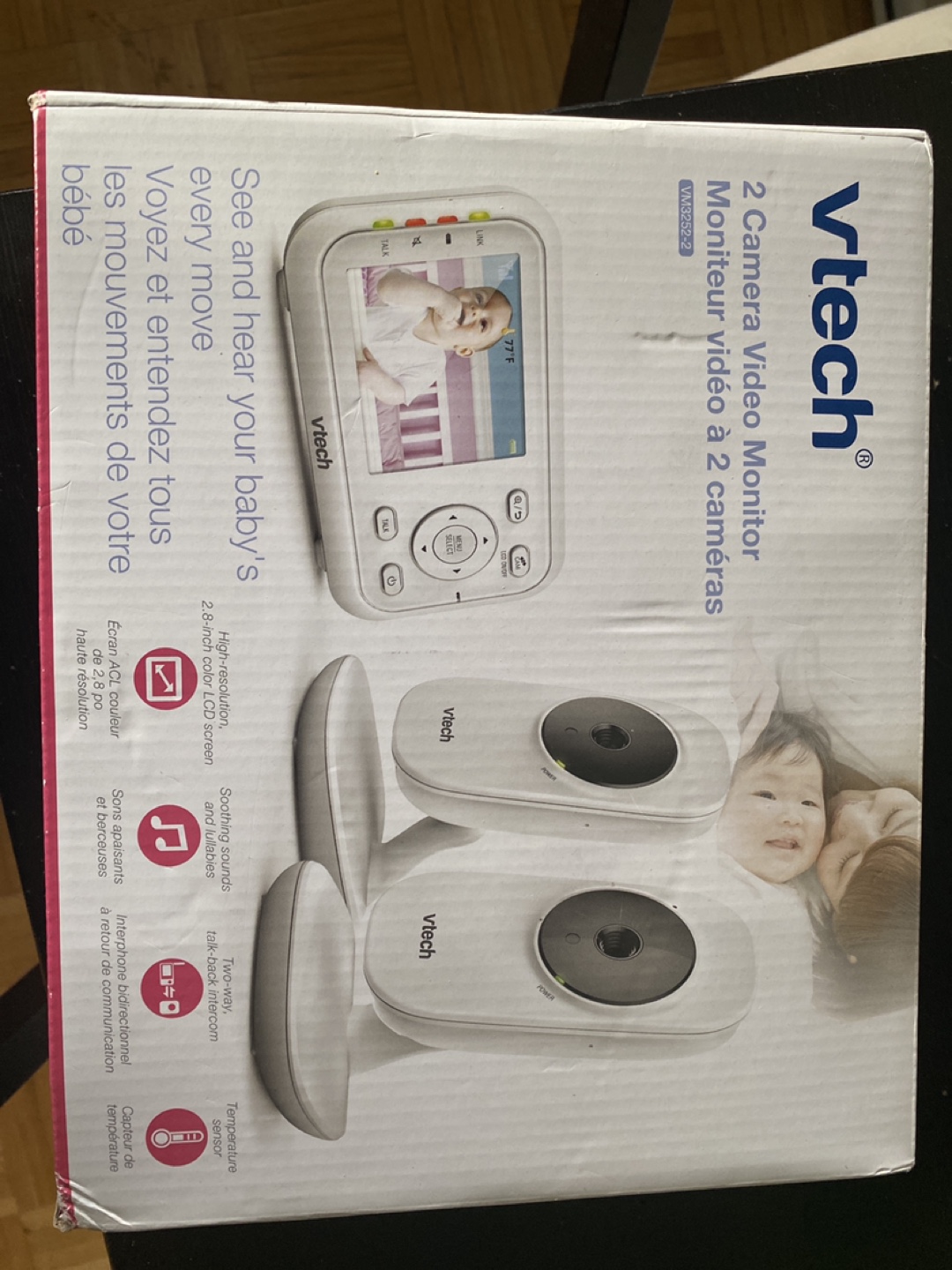 VTech VM3252-2 2-Camera Video Baby Monitor