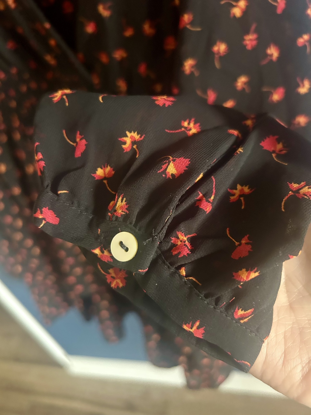 ONLY Black Floral Wrap Dress - photo 2