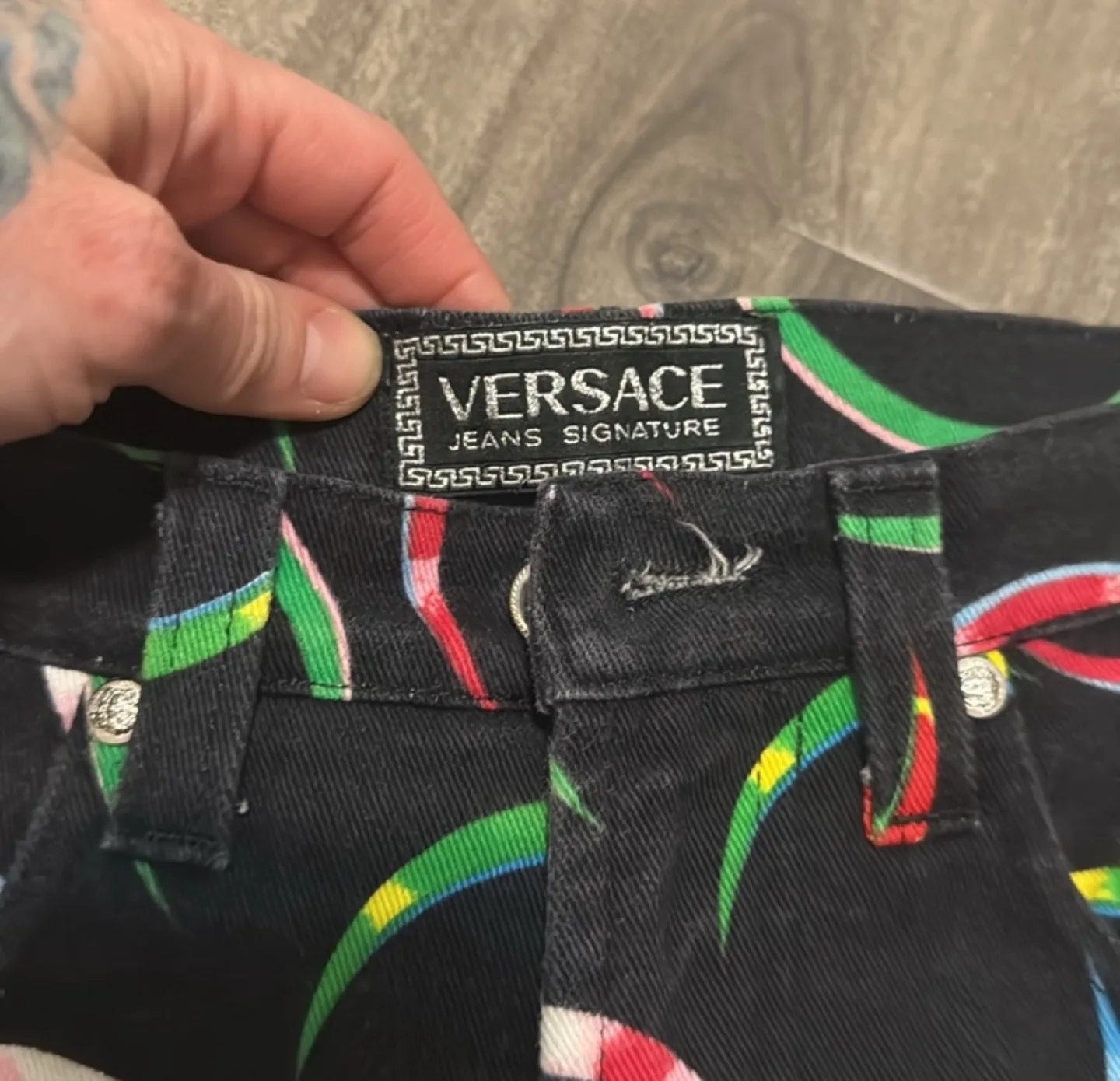 Vintage versace - high waist jeans size - 28 image indicator(6)
