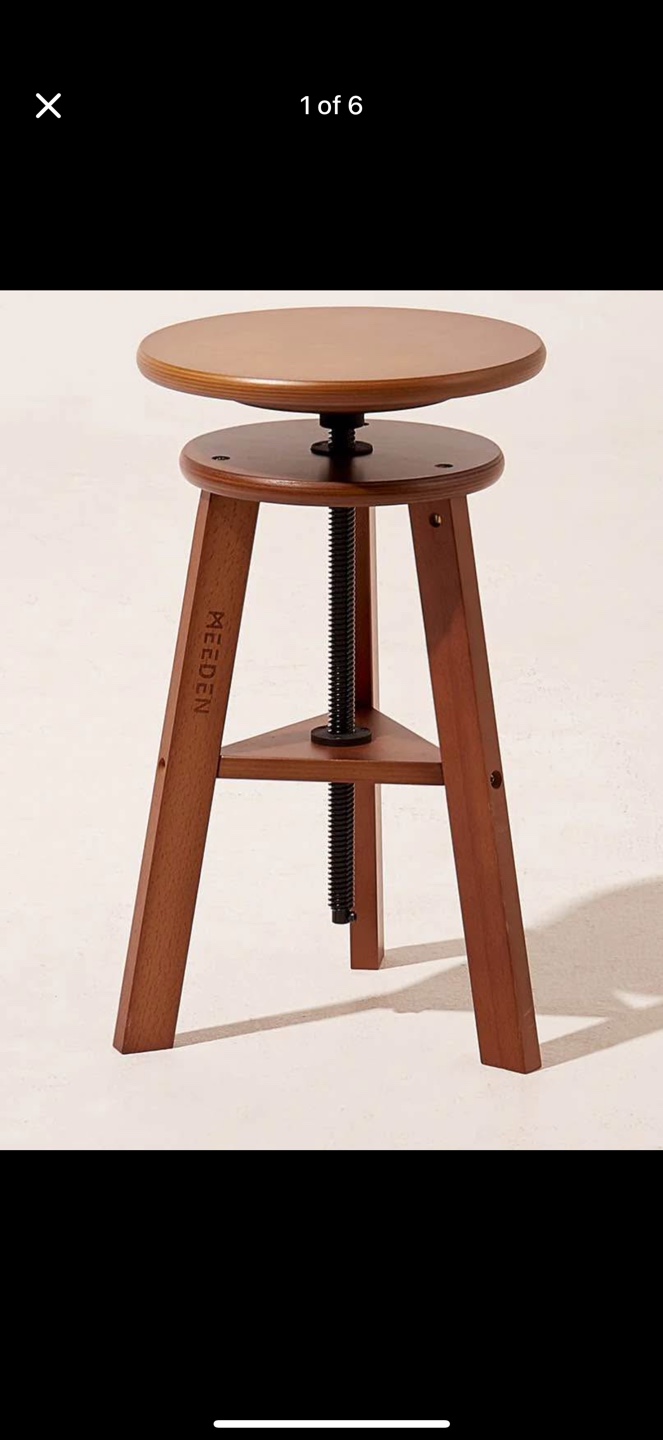 SALE - MEEDEN Wooden Adjustable Height Stool