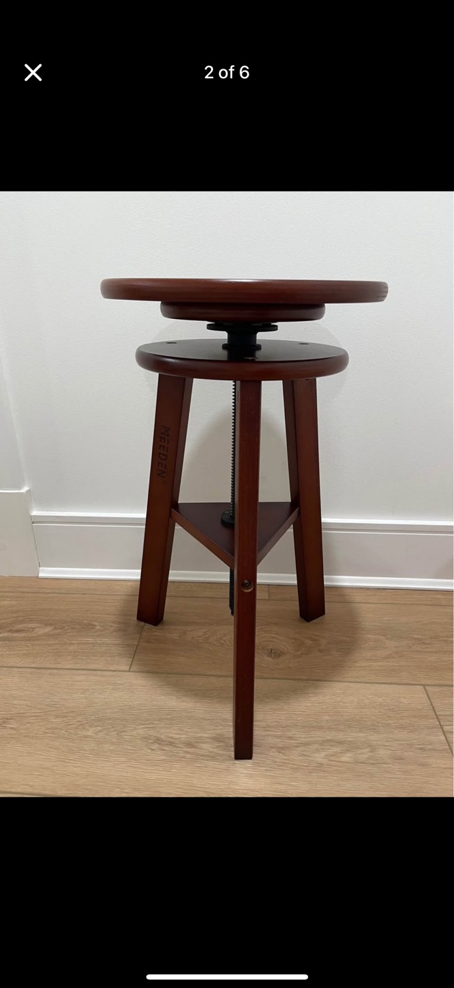 SALE - MEEDEN Wooden Adjustable Height Stool - photo 2