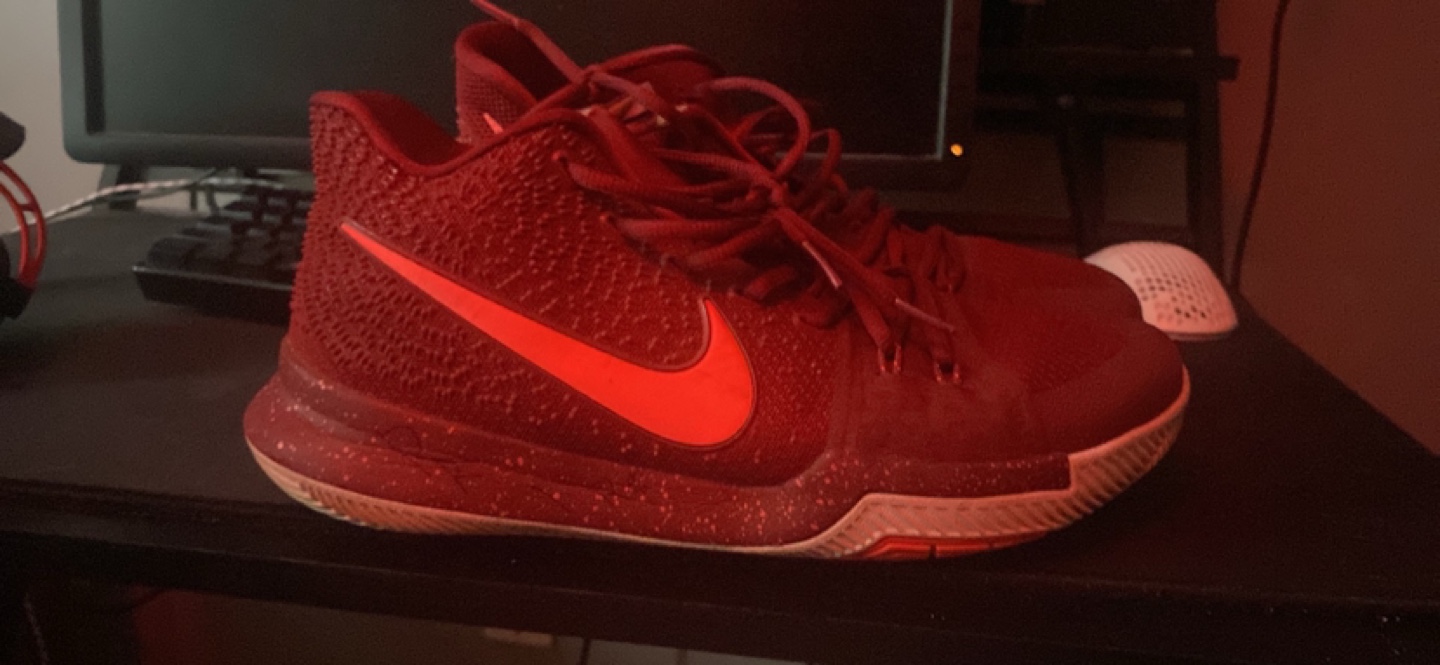 Nike Kyrie 3 Red Basketball Shoes 'Team Red