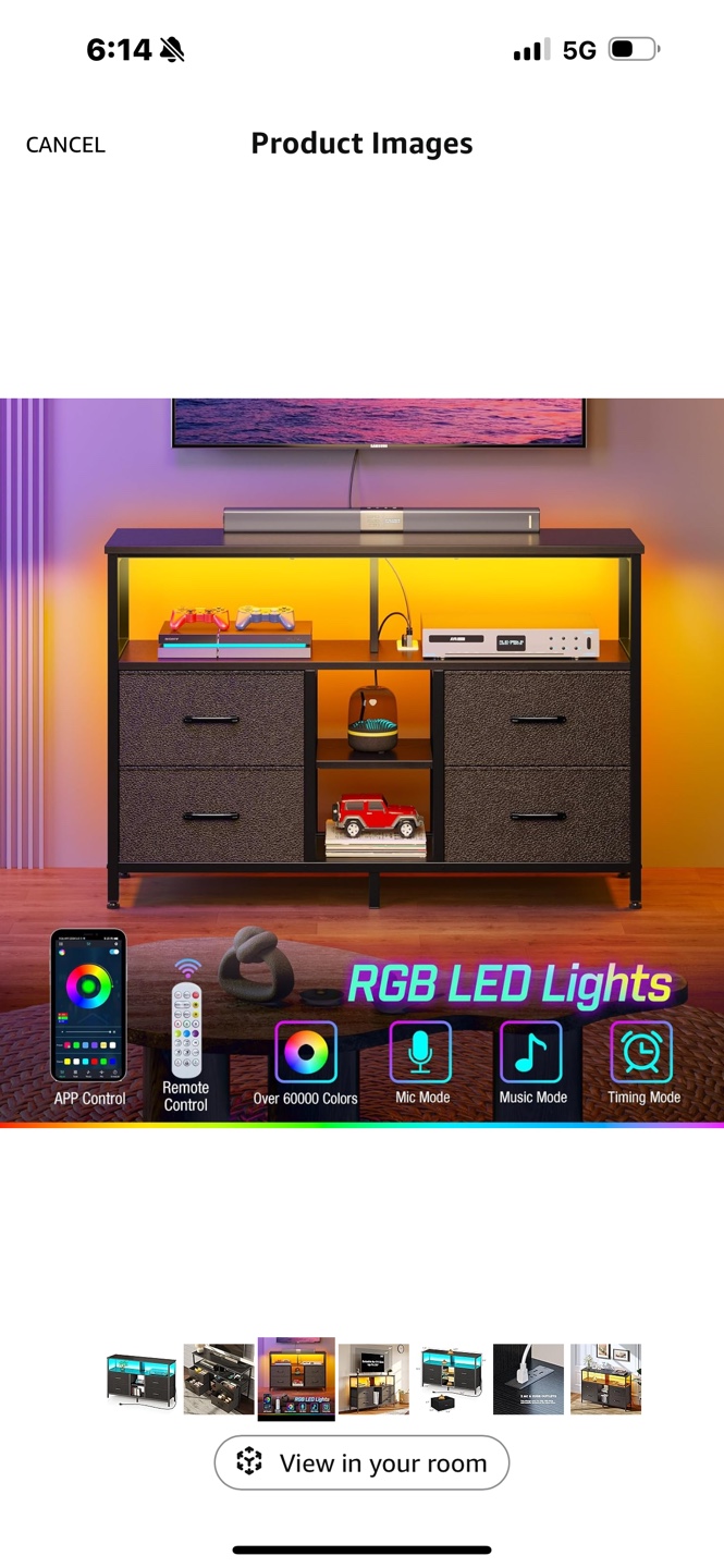 Brand New TV Stand with RGB LED Lights - photo 5