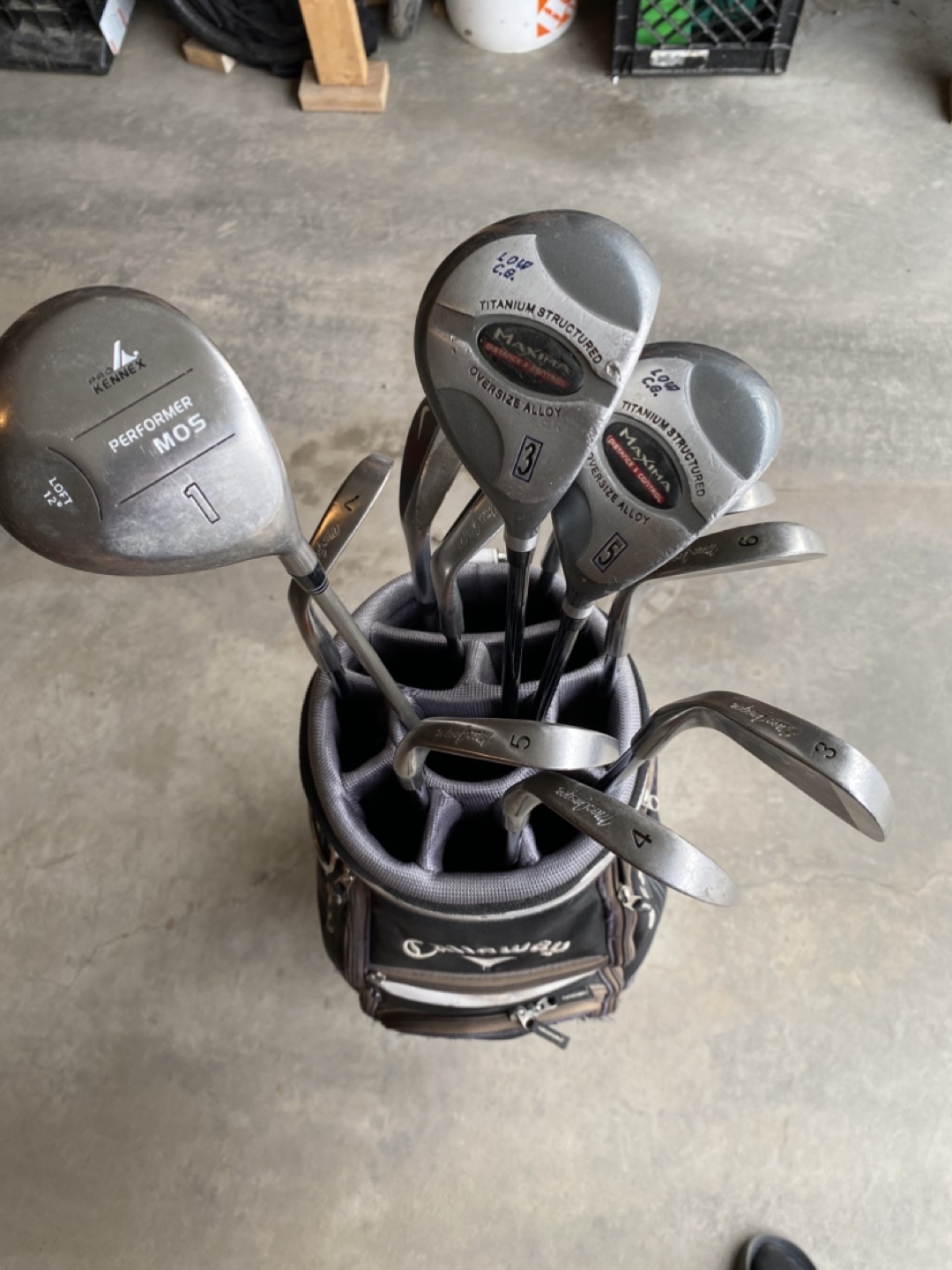 Callaway Golf bag and 12pc golf clubs - photo 2