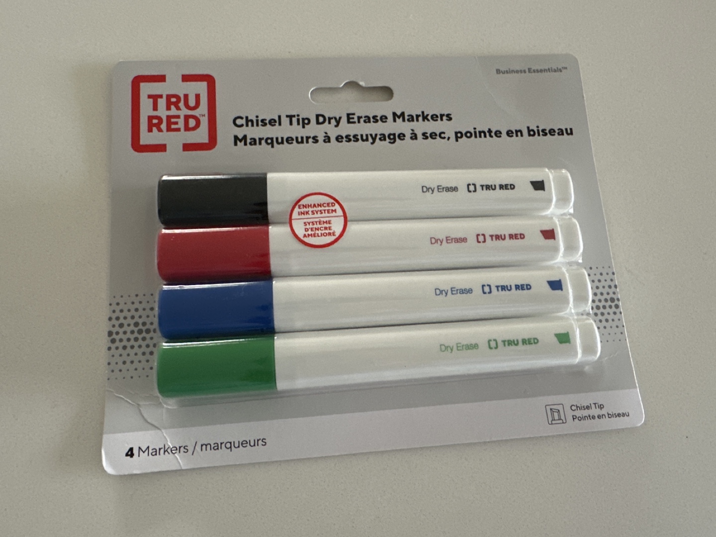 Tru Red Chisel Tip Dry Erase Markers (4 Pack) #freecycle