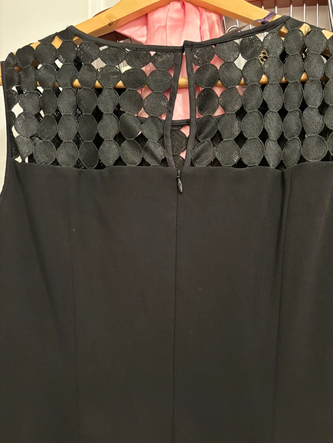 Black Eyelet Detail Dress image indicator(2)