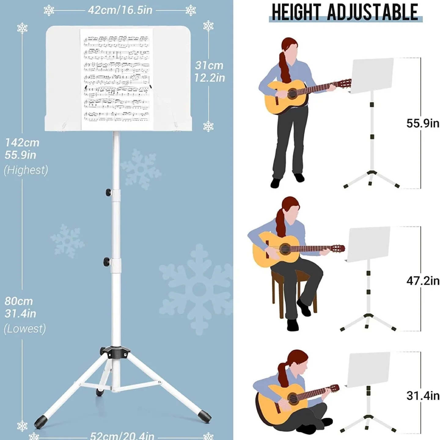 CAHAYA Music Stand image indicator(3)