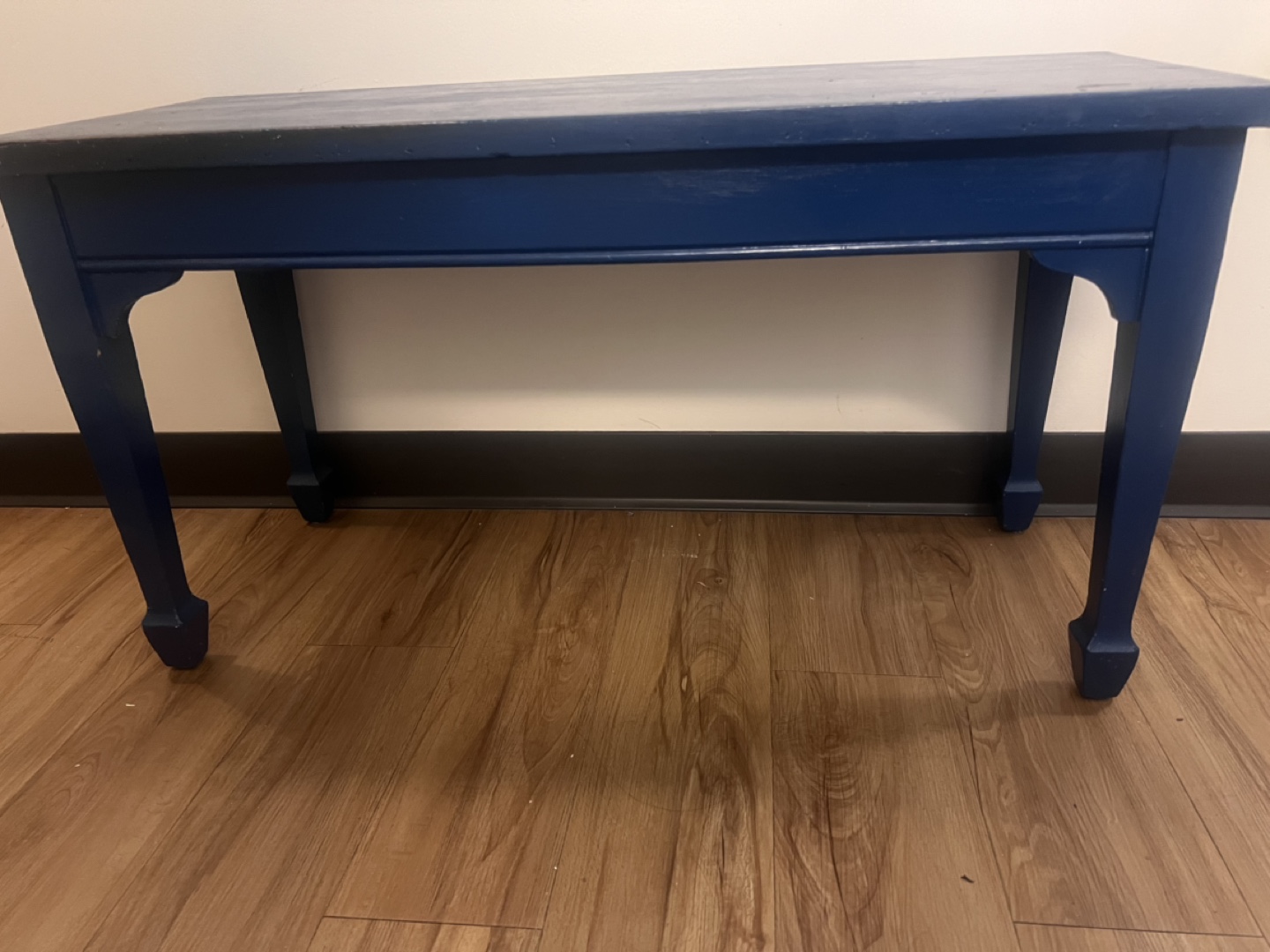 Vintage Blue Storage Bench