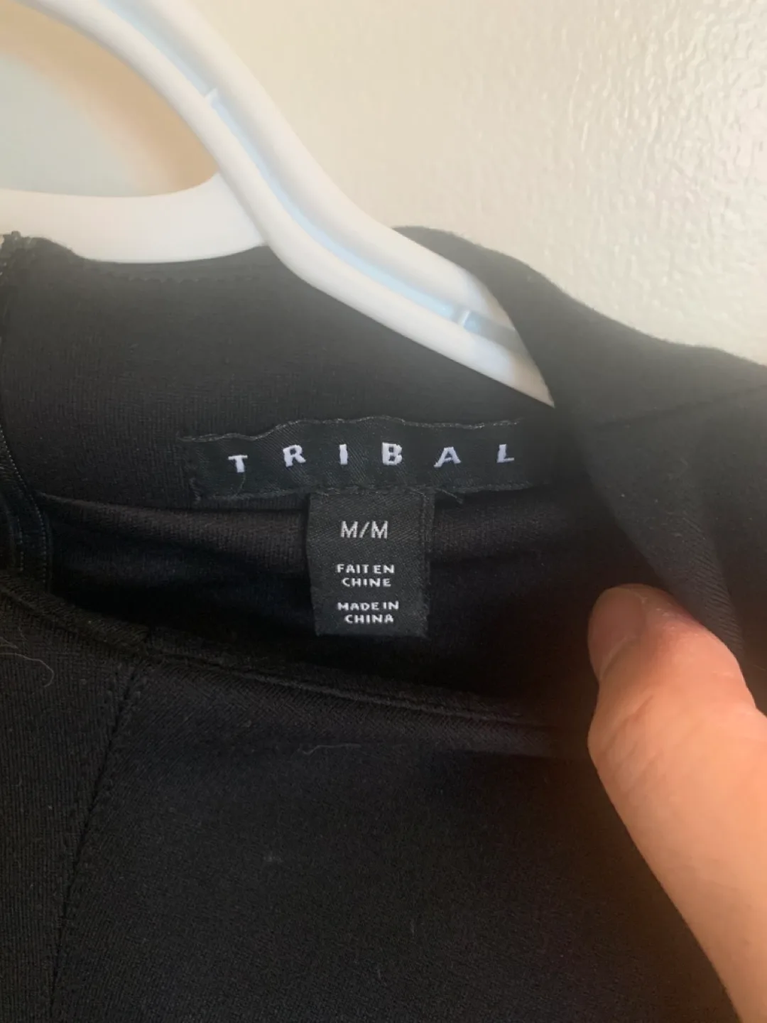 Tribal Size M Black and White Layered Blouse image indicator(3)