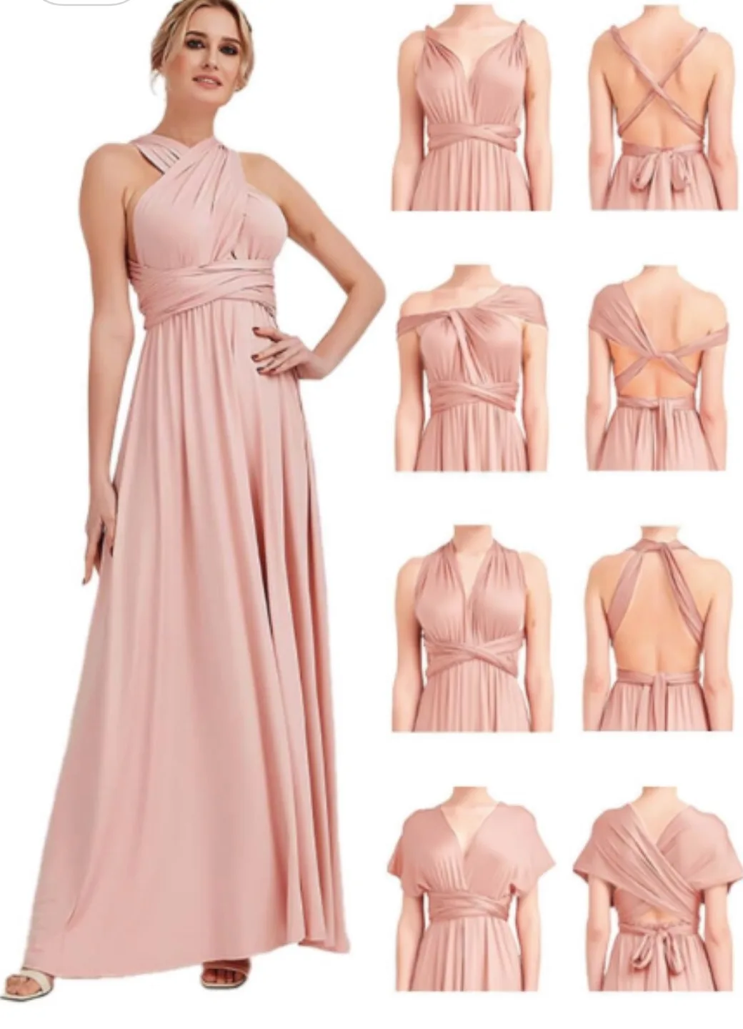 Dusty Rose Infinity Multi-Way Maxi Dress image indicator(10)