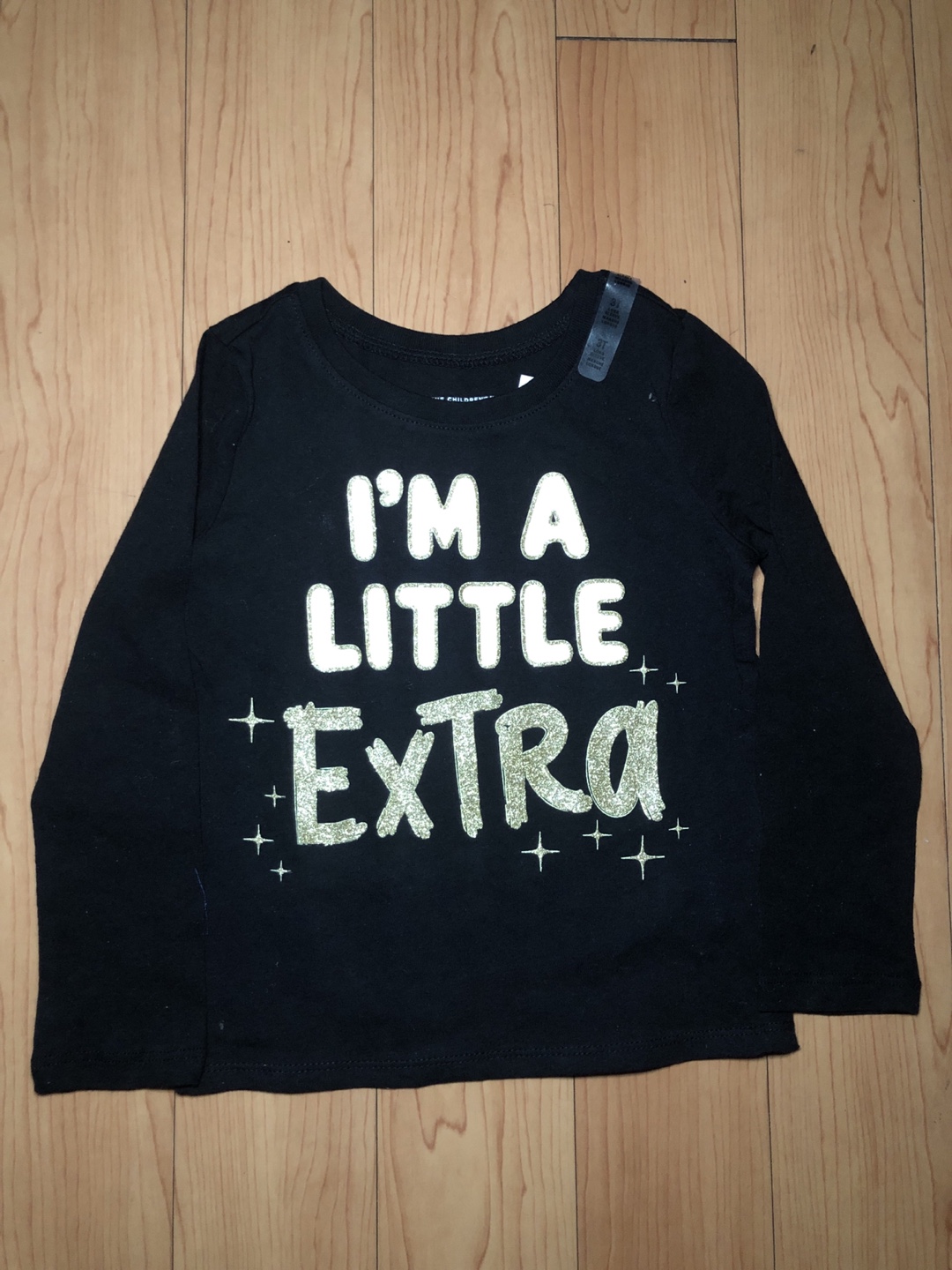 Girls' Black Long Sleeve Shirt Size 3T
