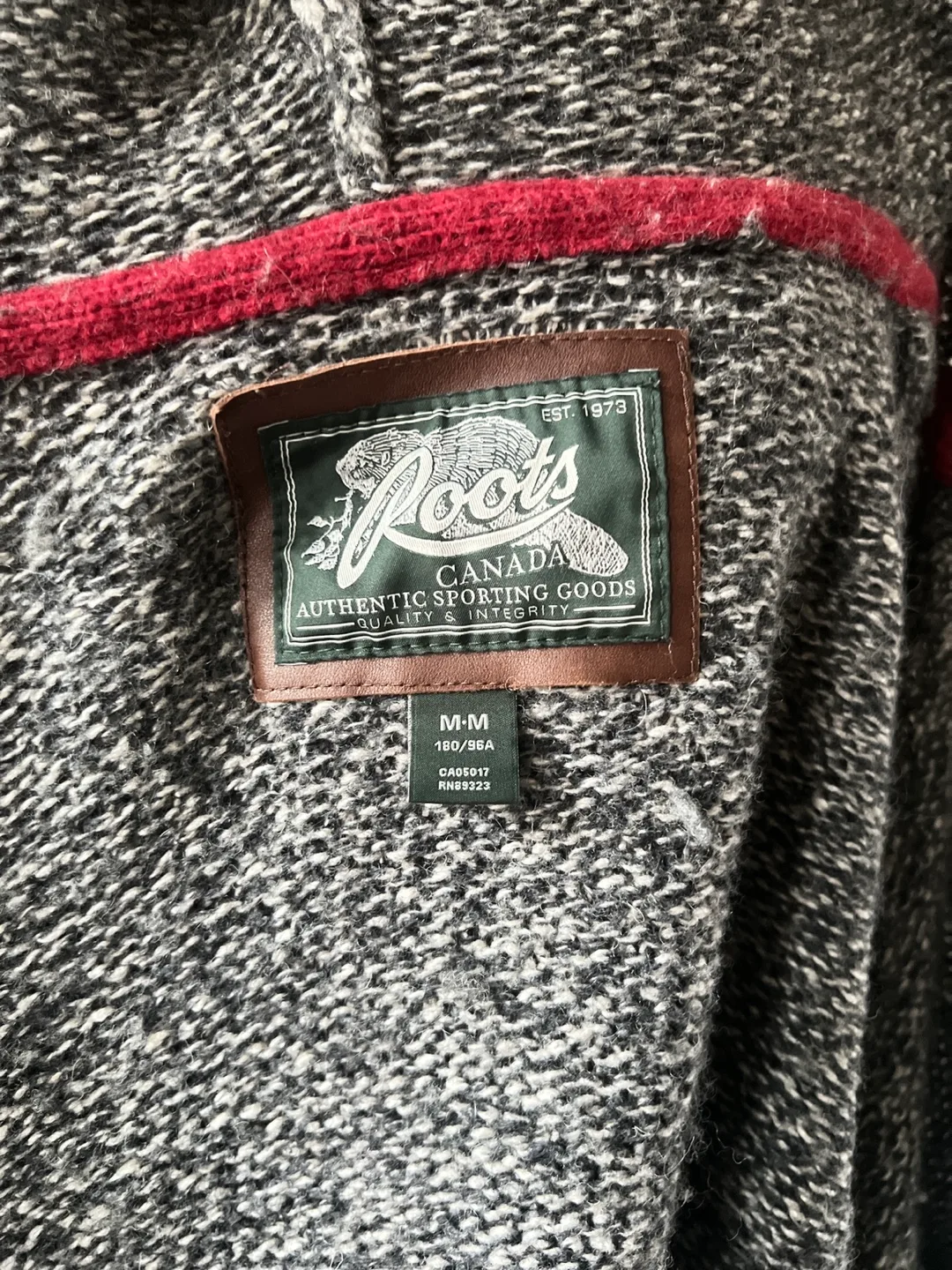 Roots Grey Hooded Knit Zip-Up Sweater image indicator(6)