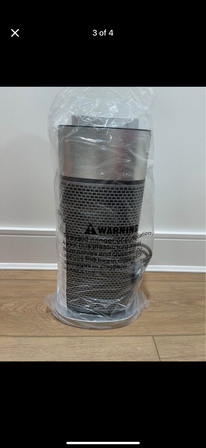 Wobushi JS-2A Oscillating Space Heater with Remote - photo 3