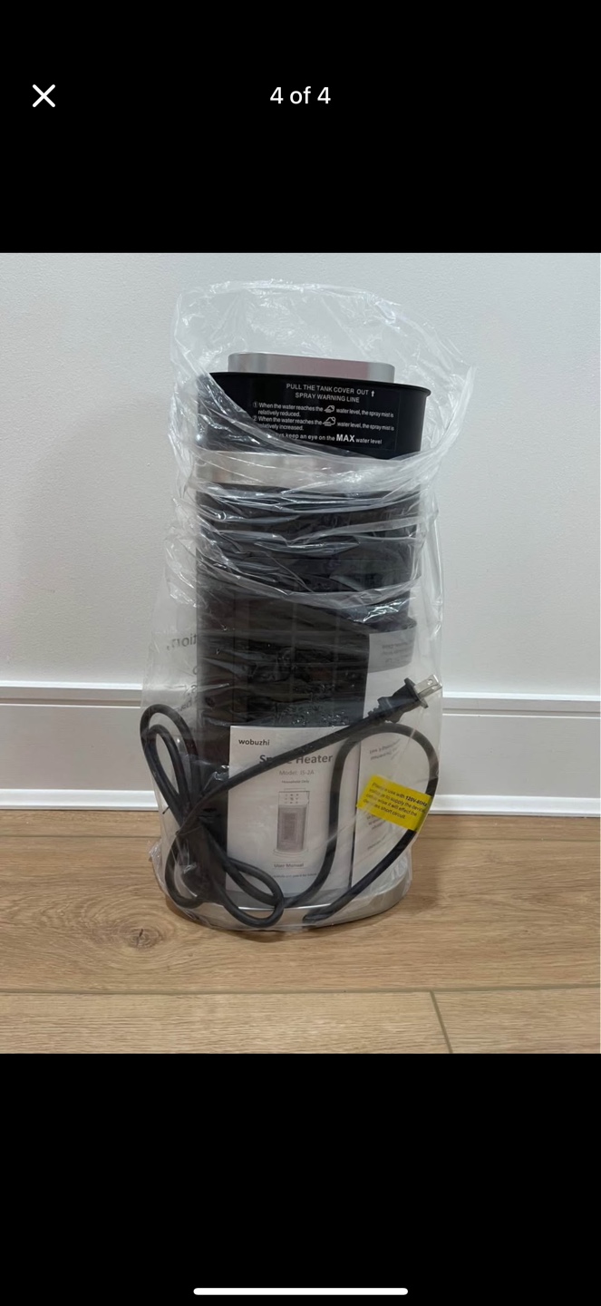 Wobushi JS-2A Oscillating Space Heater with Remote - photo 4