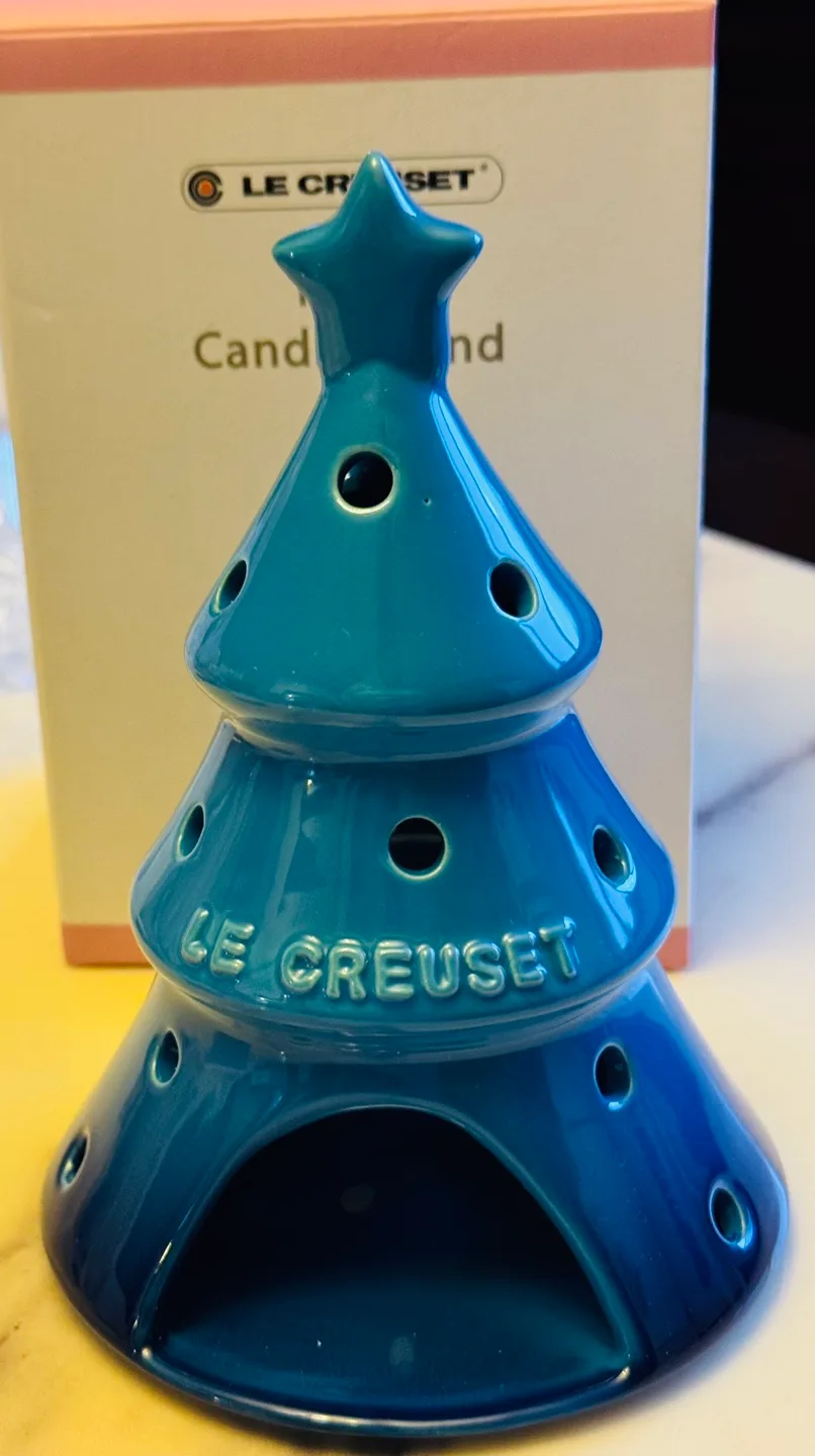 NEW Le Creuset Christmas Tree Tea Candle Holder image indicator(2)