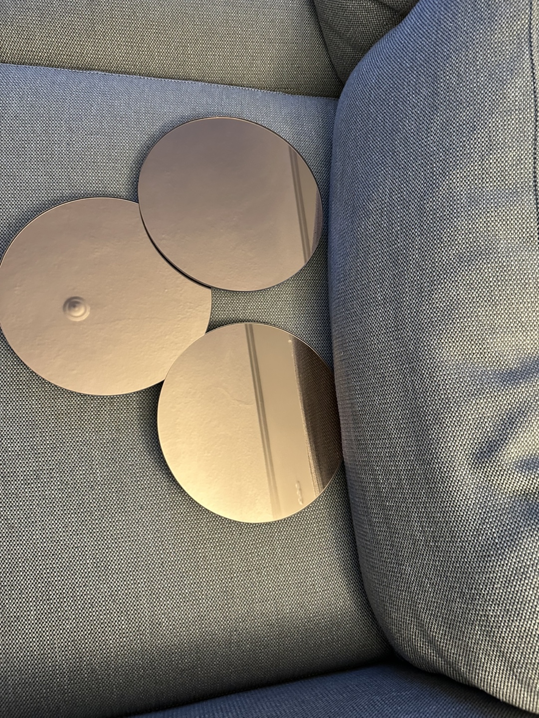 Three Rose Gold Decorative Mirrors - photo 3