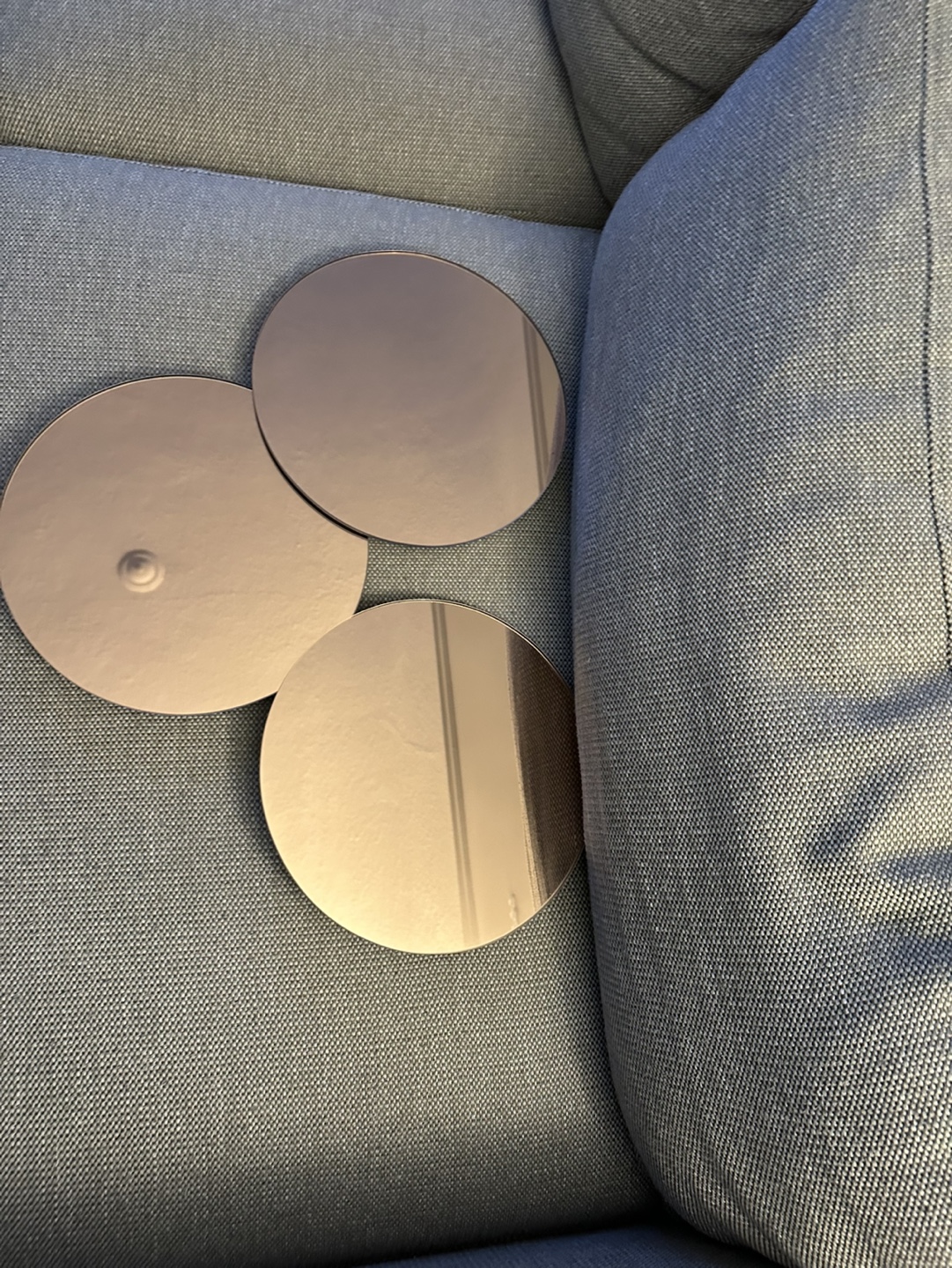 Three Rose Gold Decorative Mirrors - photo 2