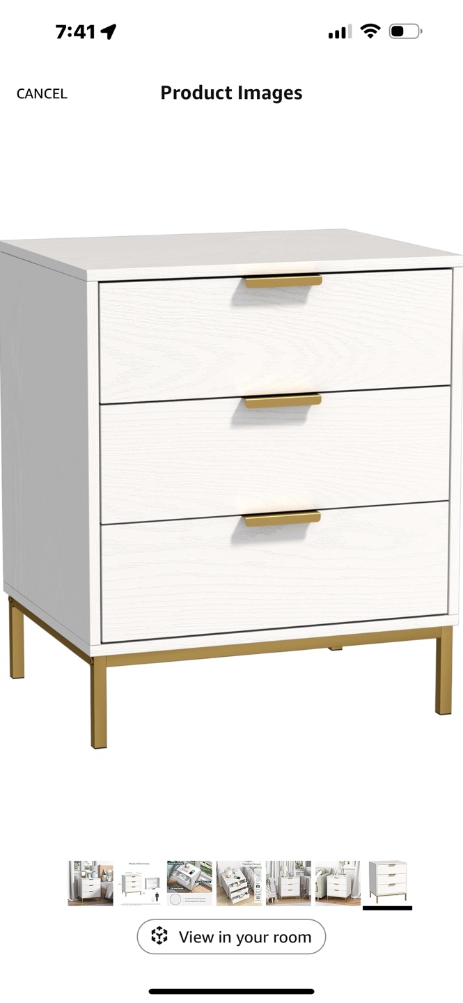 3-Drawer Nightstand - photo 3