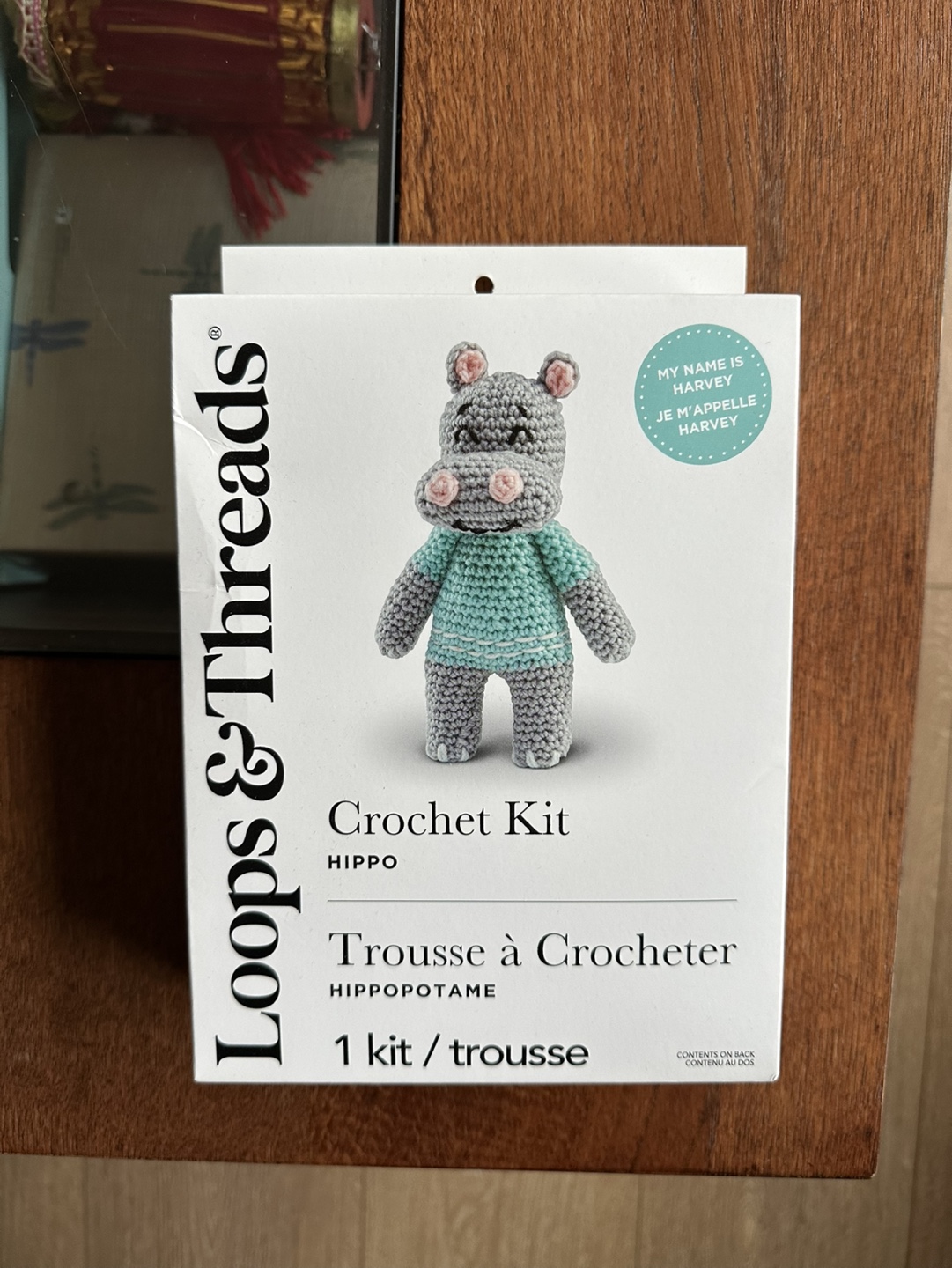 Loops & Threads Crochet Kit - Hippo