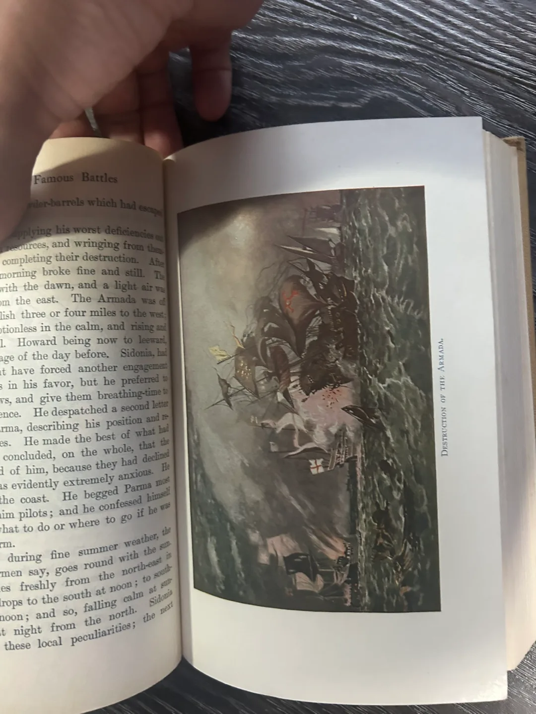 Vintage Young Folks Library Book: Famous Battles by Land and Sea image indicator(8)