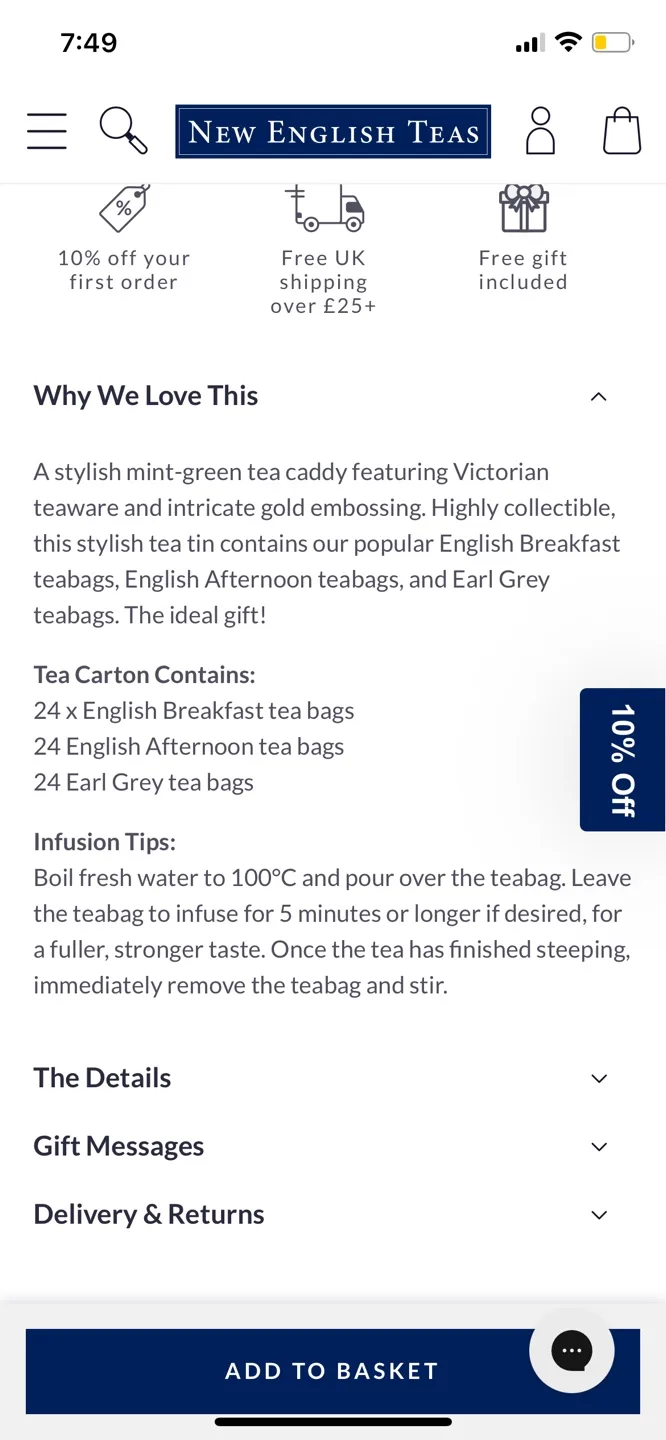 New English Teas Traditional English Teas Tin image indicator(5)