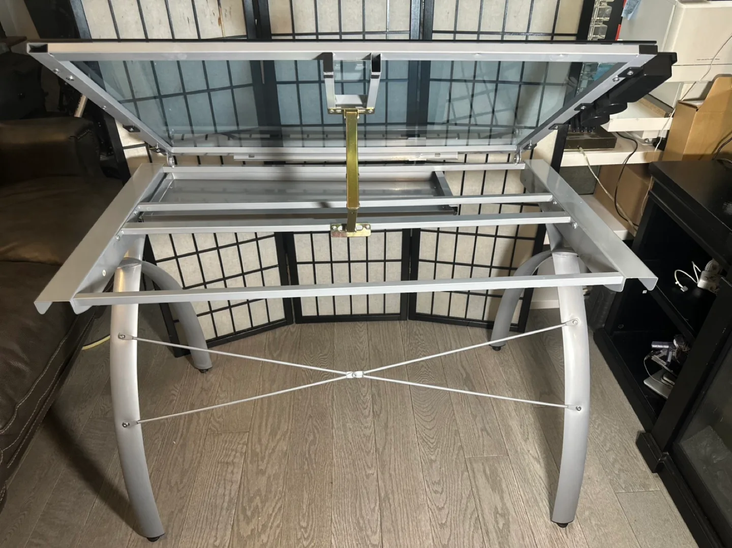 Adjustable Drafting Table with Glass Top image indicator(6)