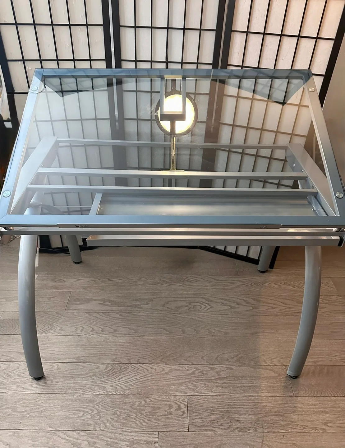 Adjustable Drafting Table with Glass Top image indicator(3)