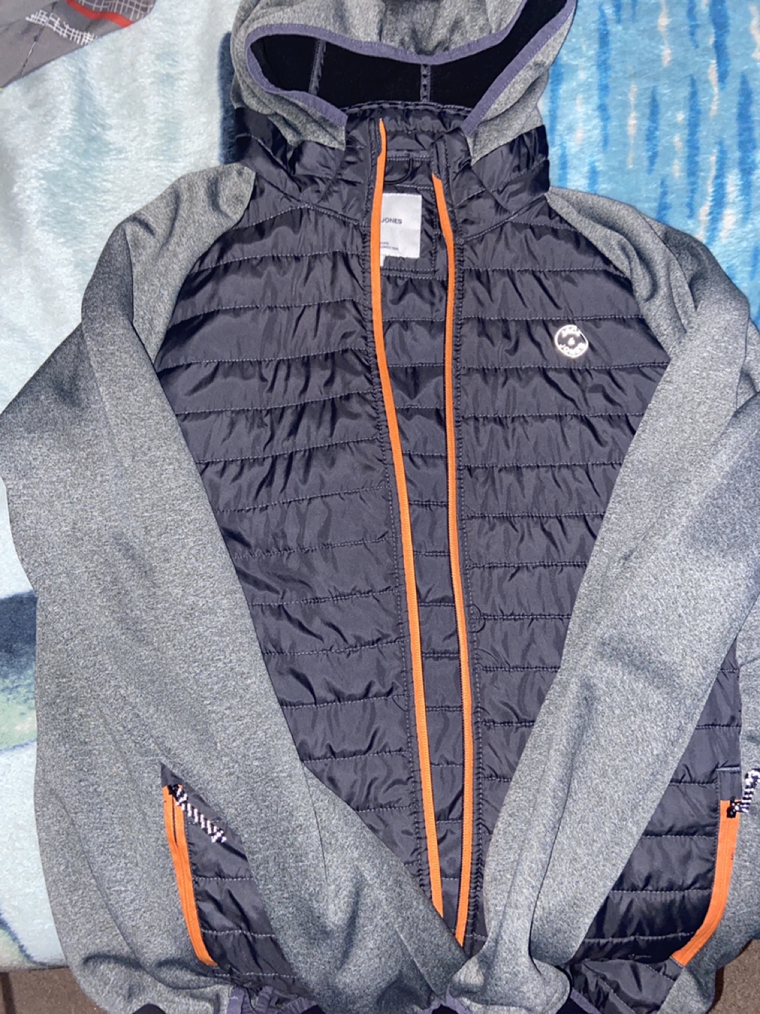 Jones NY&Co Boys' Quilted Hoodie Jacket