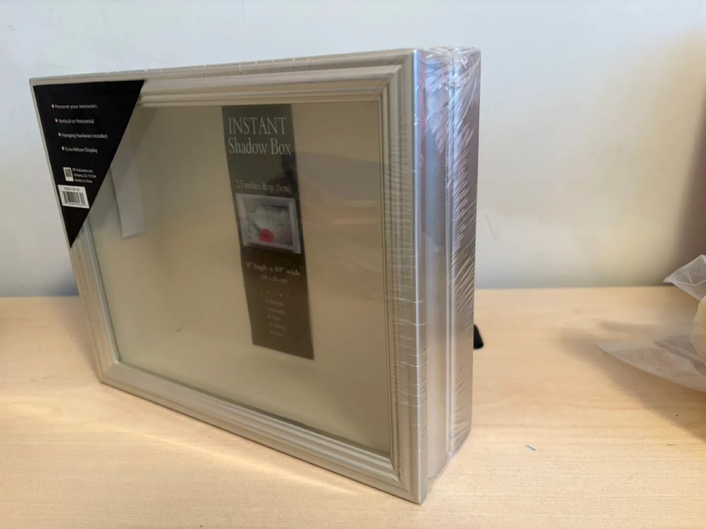 New 8x10 Silver Shadow Box Display Case - 2.5 deep image indicator(2)