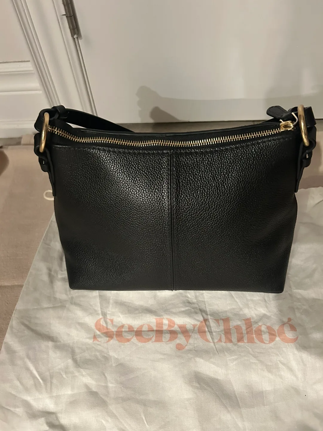 SeeByChloé Black Leather Hand Bag image indicator(4)