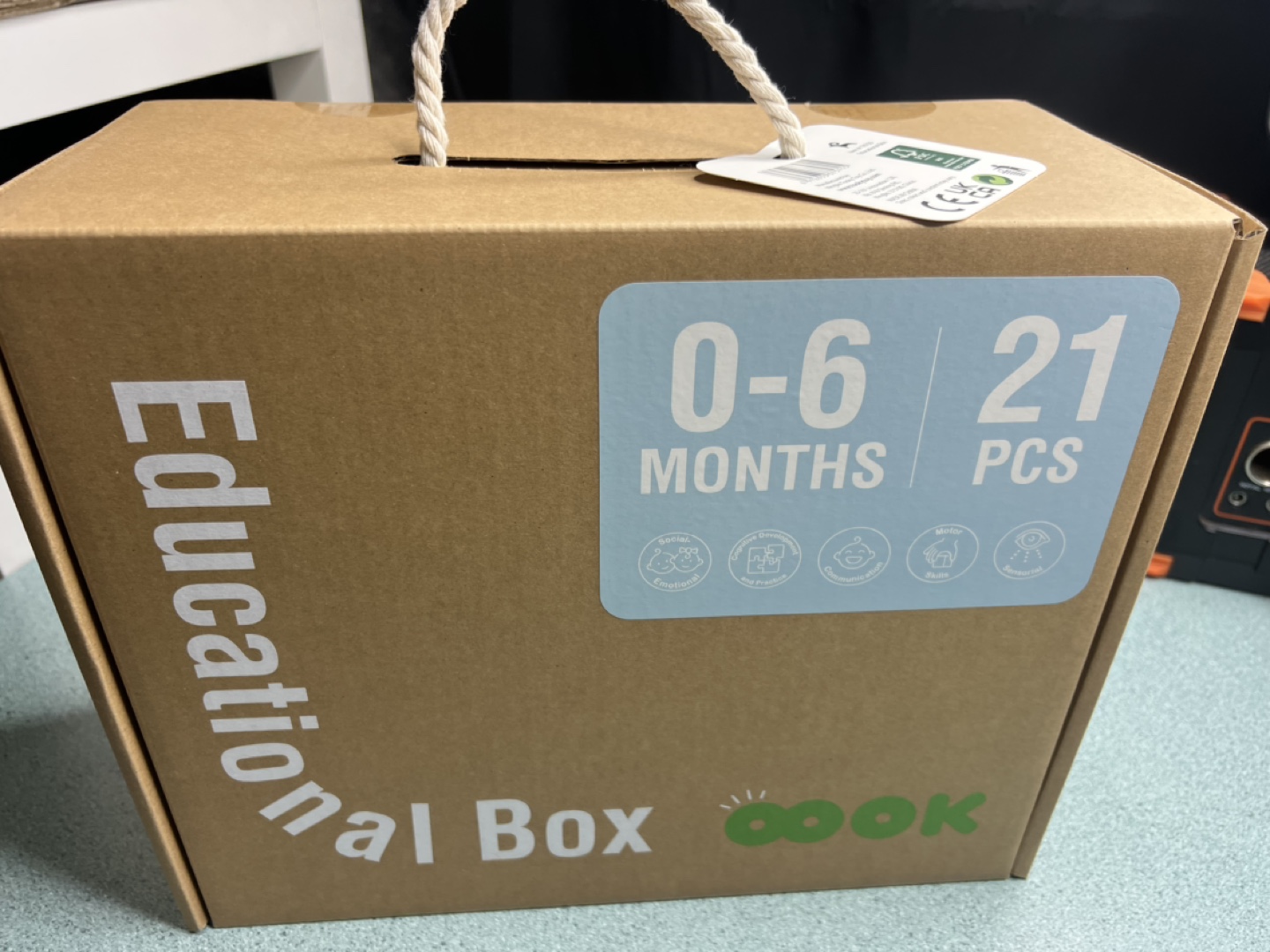 TOOKYTOY Educational Box - Montessori Toys for 0-6 Months