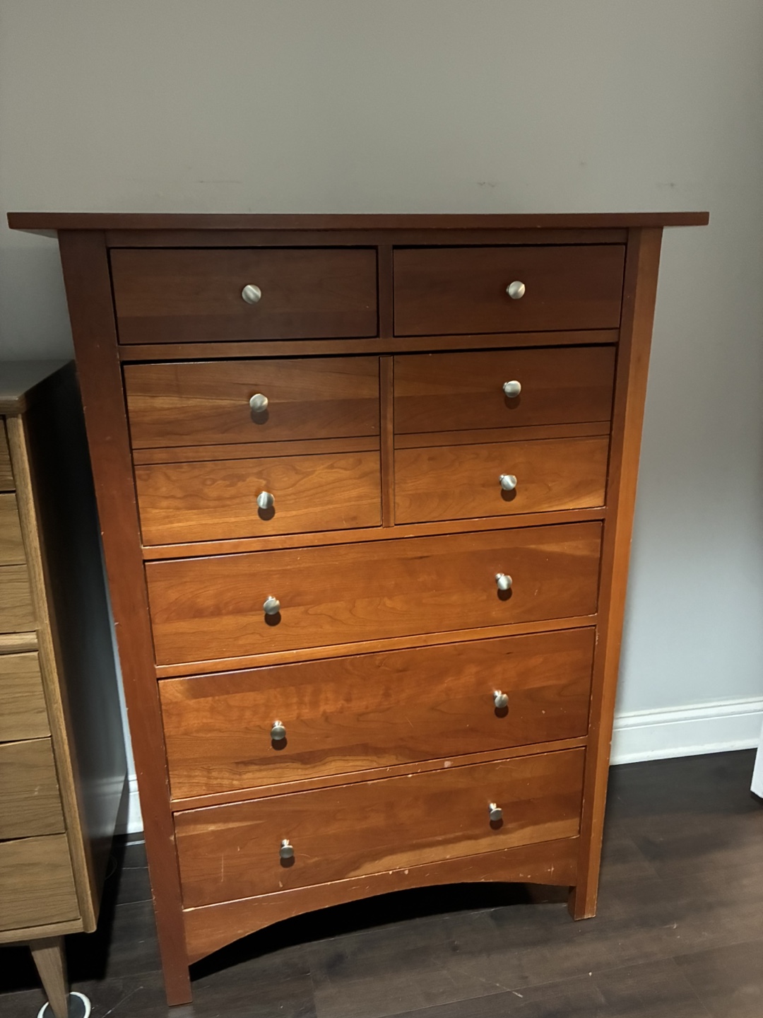 Cherry Wood 6-Drawer Chest - photo 2