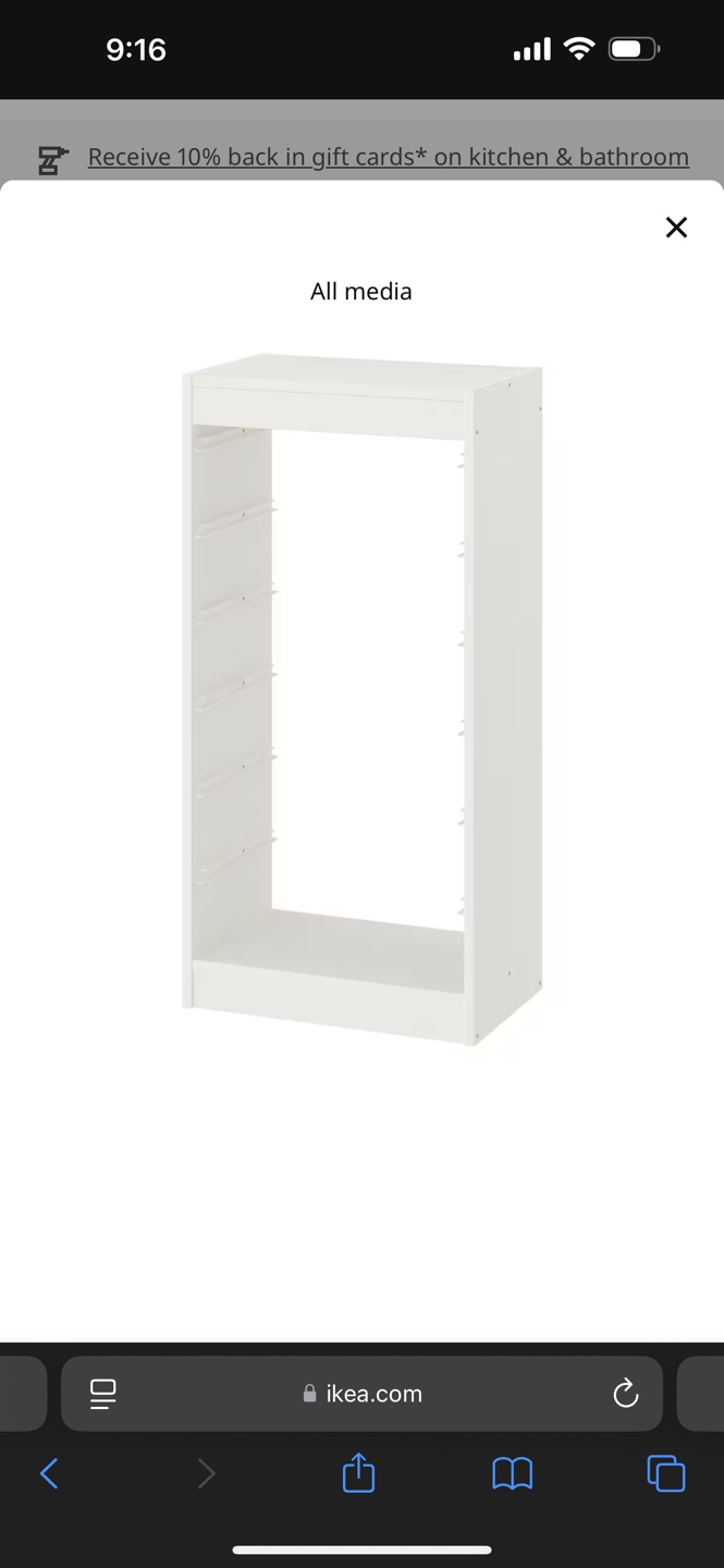 IKEA TROFAST Frame, White
