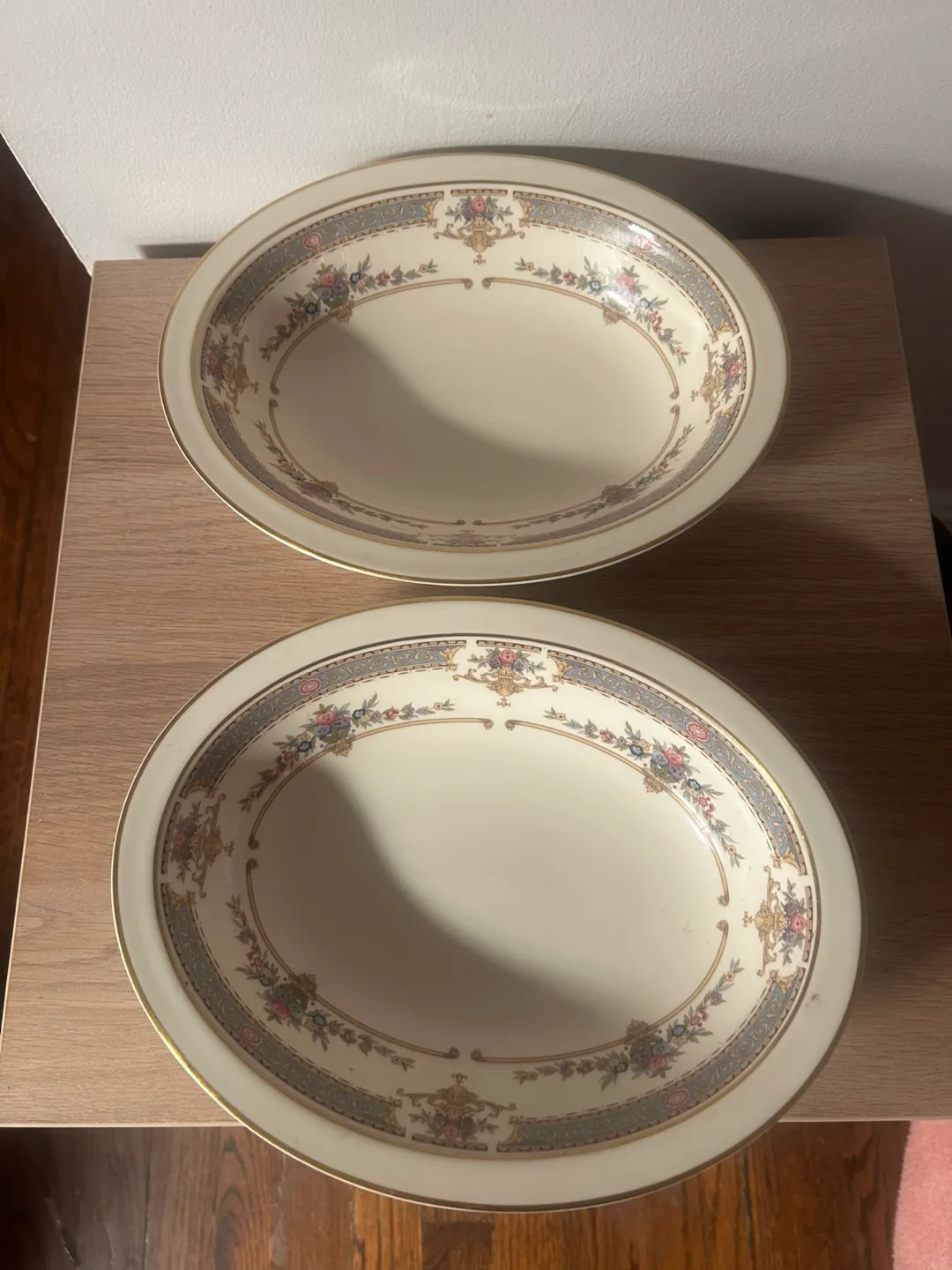 1979 Minton Royal Doulton Persian Rose China Oval Bowls image indicator(2)
