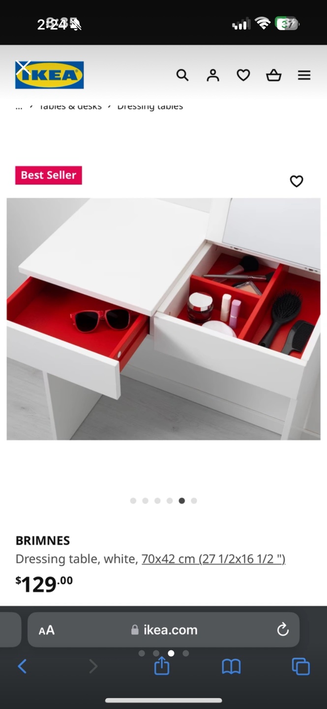 IKEA BRIMNES Dressing Table - White - photo 2
