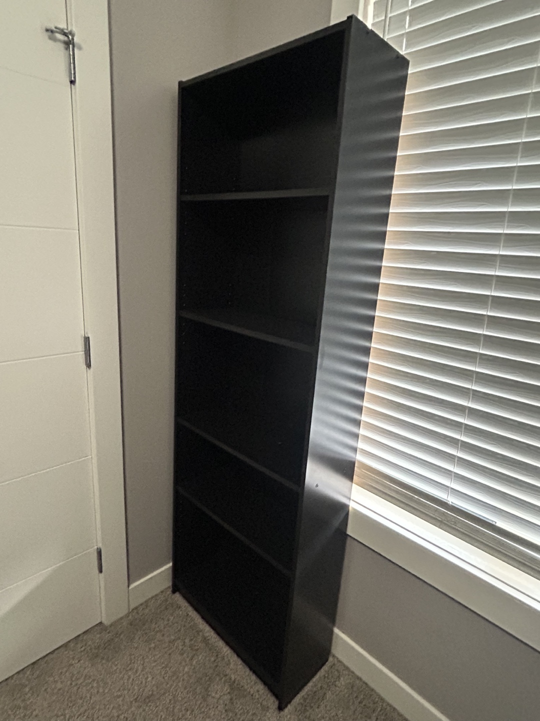 Black 5-Shelf Bookcase