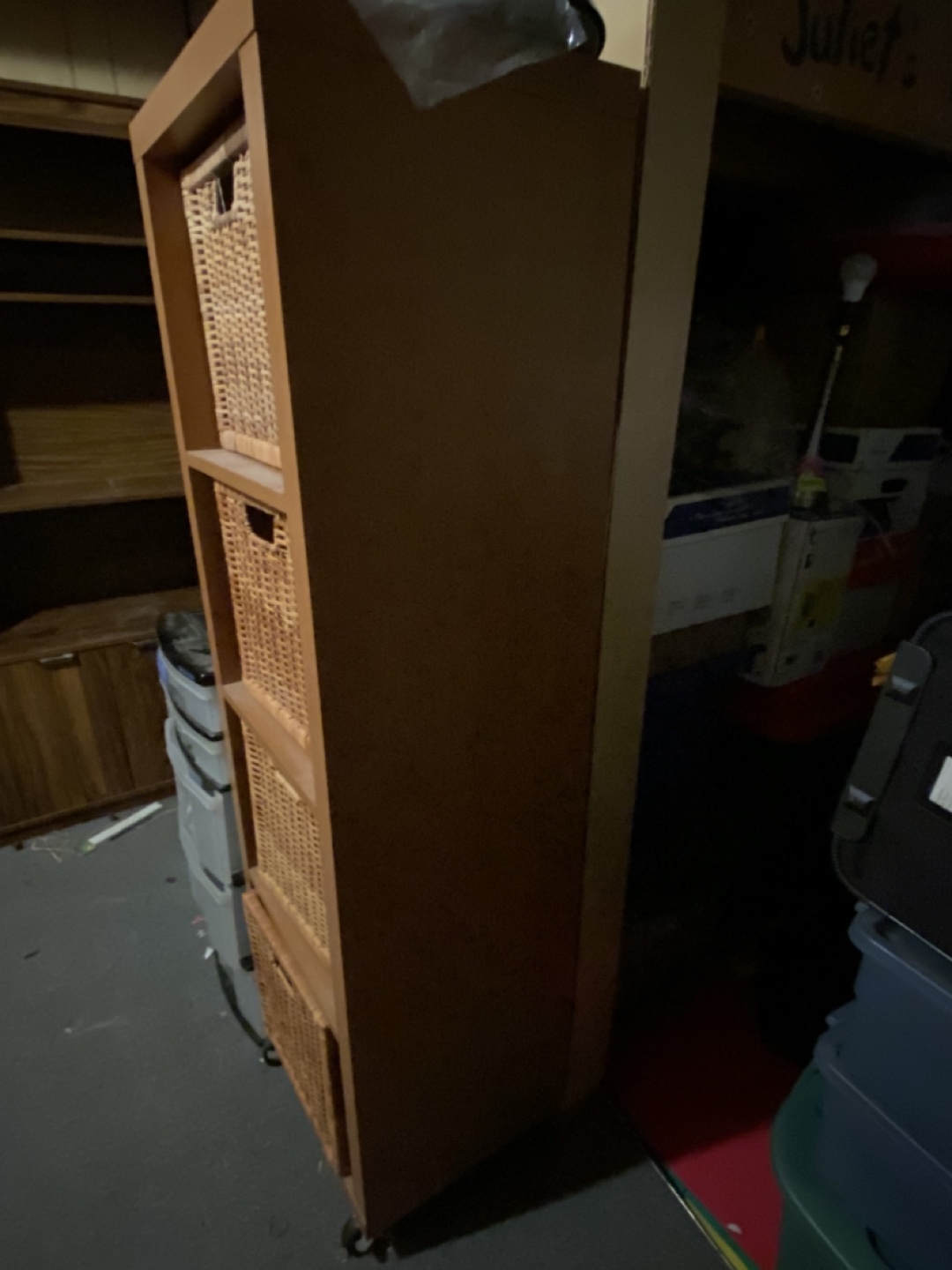 Four-Cube Organizer with Wicker Baskets - photo 2