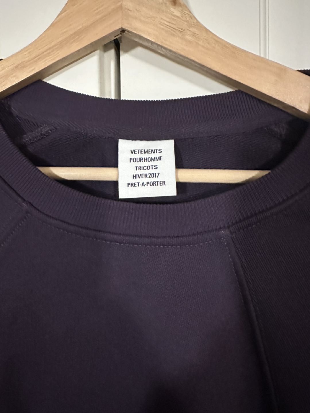 Vetements Unskinny Purple Sweatshirt - photo 3