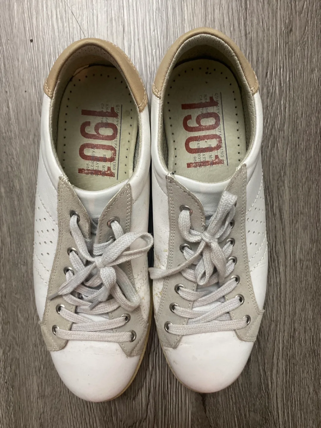 Locci White Leather Sneakers Made in Italy thumbnail