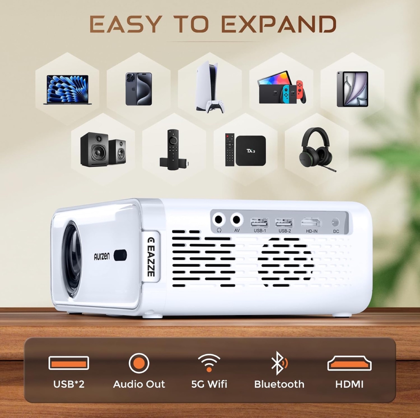 Aurzen Projector - White - photo 5