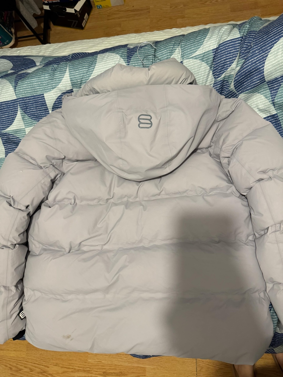 Aritzia Superpuff Grey Puffer Jacket - photo 2