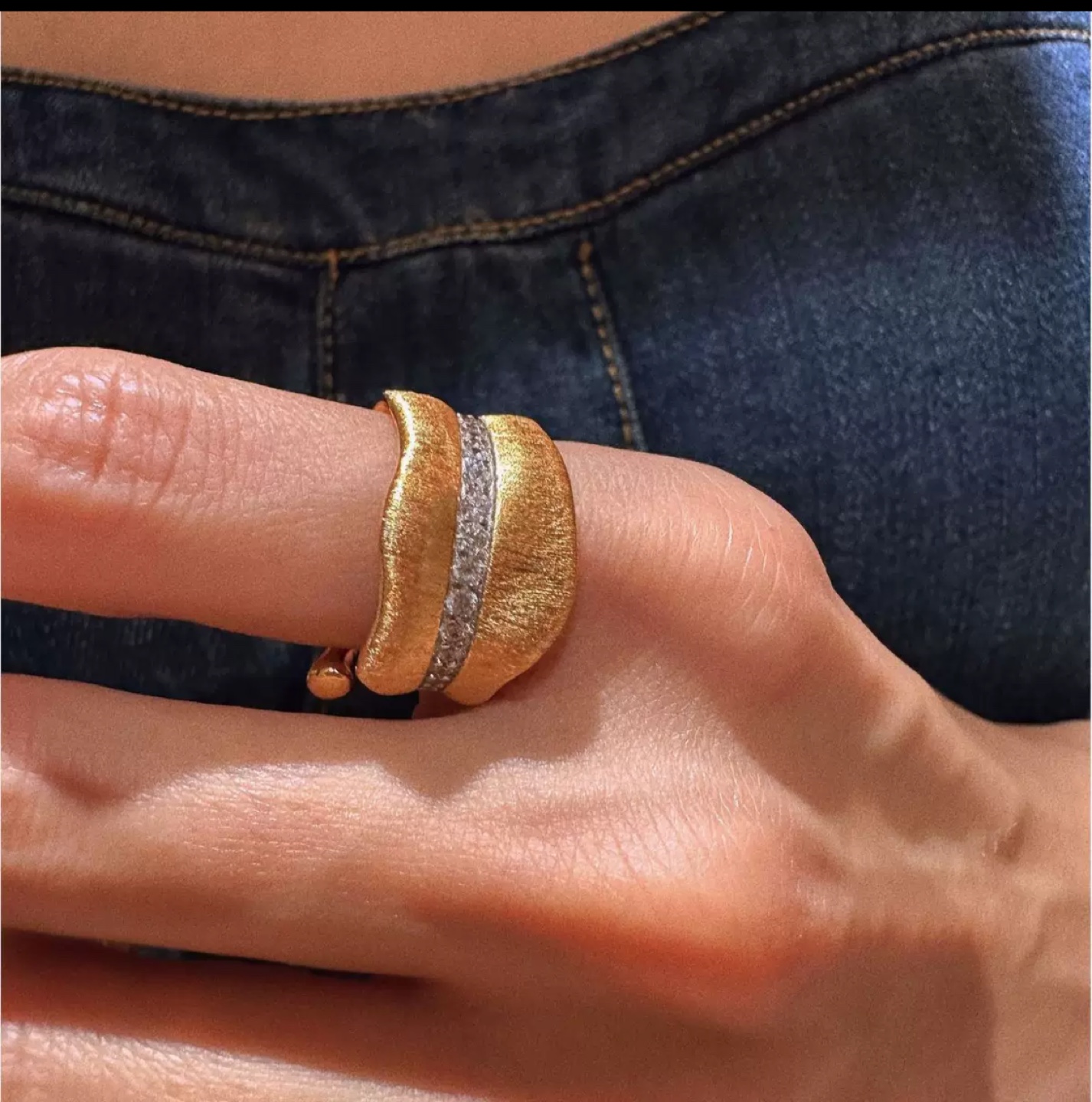 Unique Gold Plated Ring