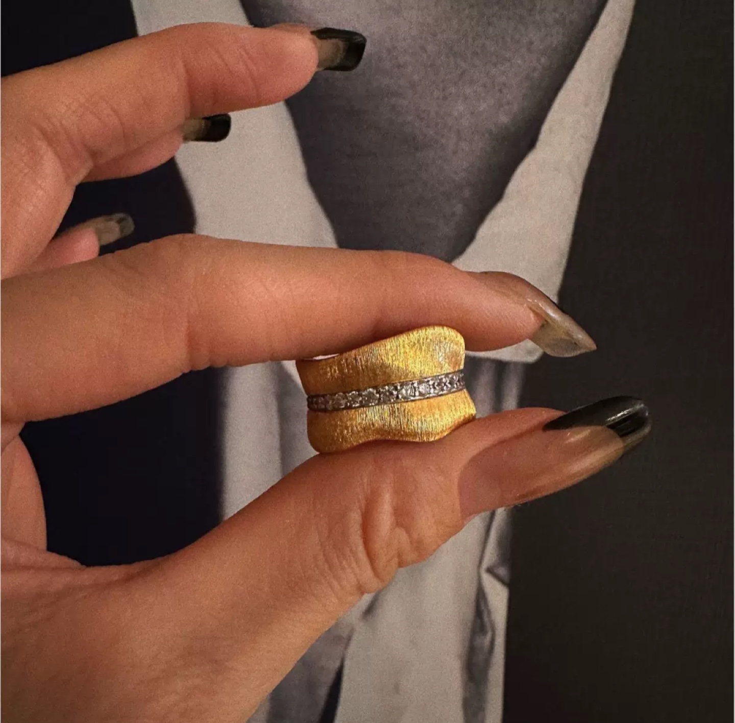 Unique Gold Plated Ring - photo 2