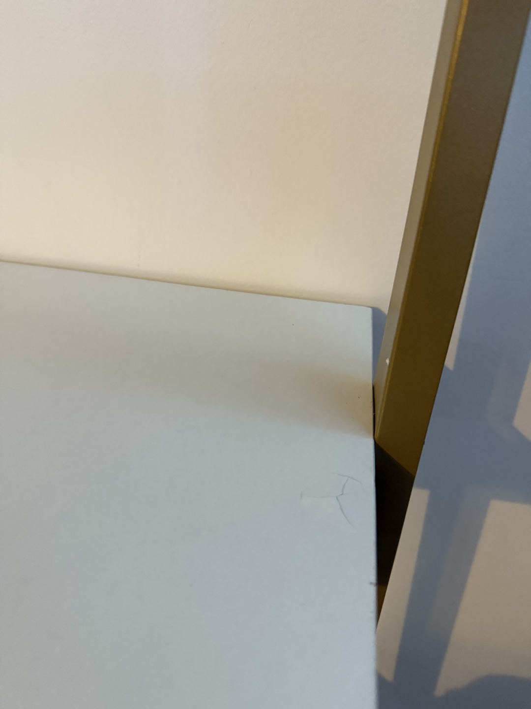 Five-Shelf Gold and White Ladder Bookshelf - photo 3