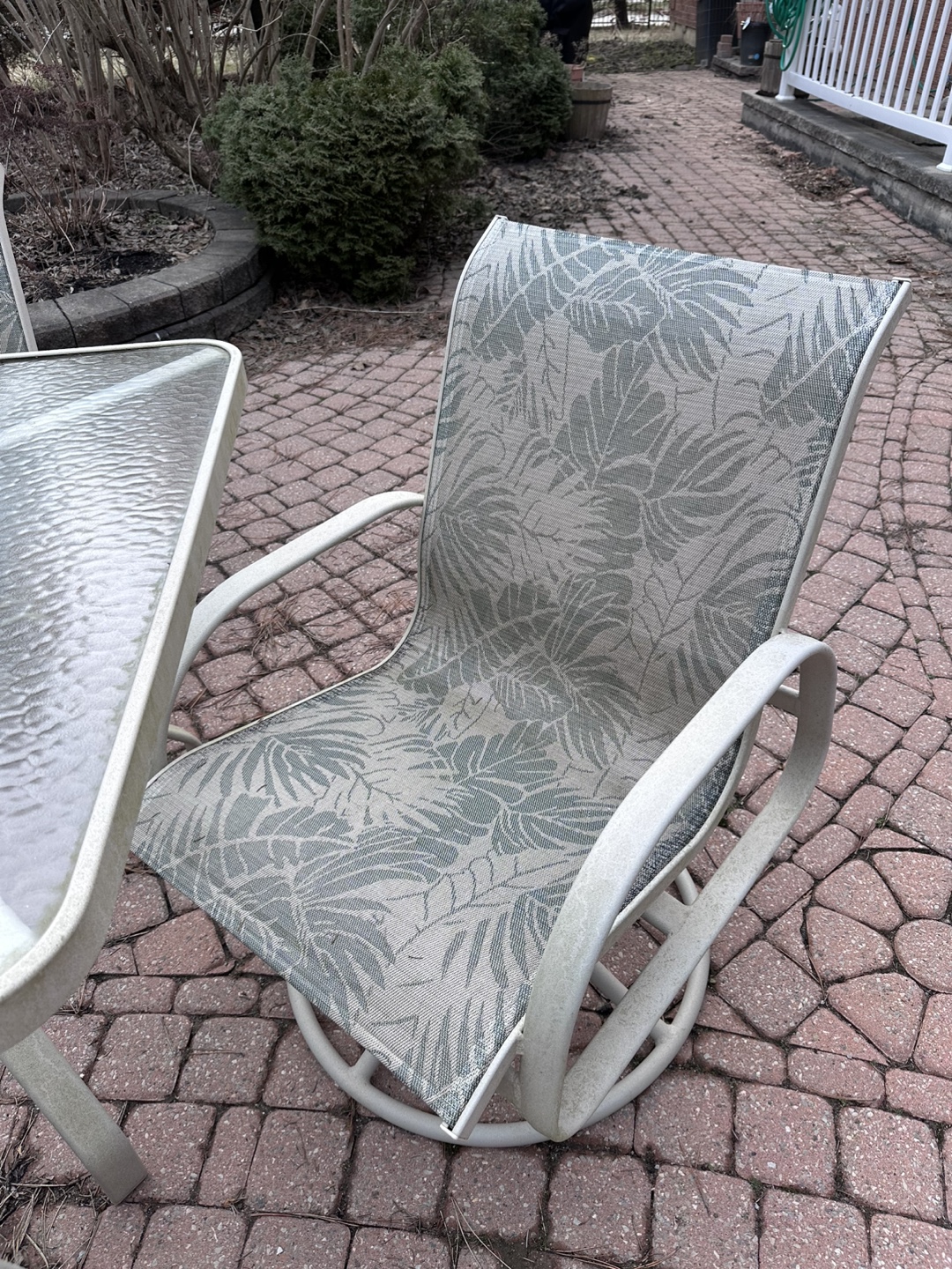 6-Piece Patio Set with Glass Top Table - photo 4