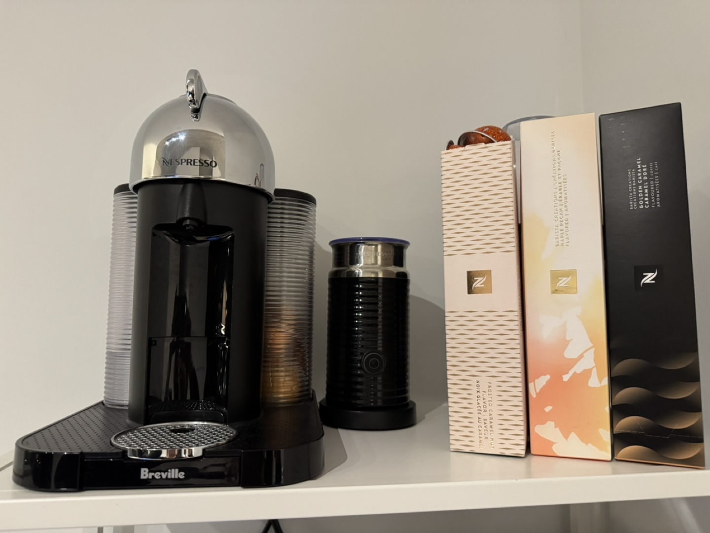 Breville Nespresso Coffee Machine with Capsules