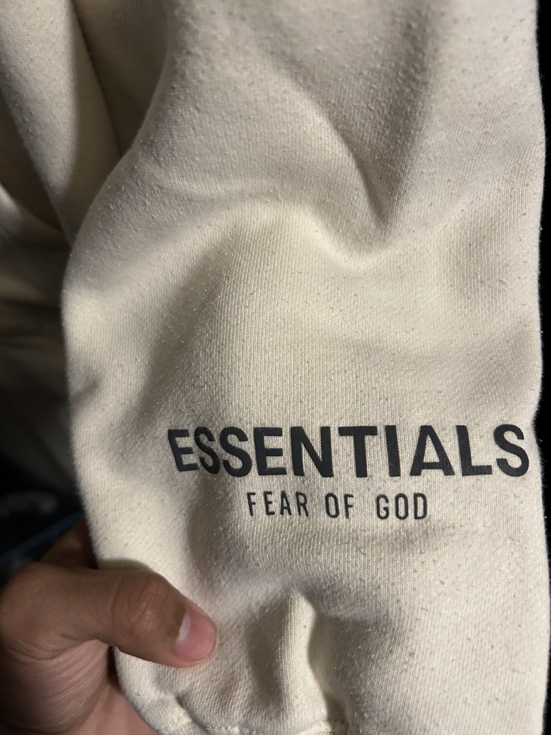 Fear of God Essentials Cream Hoodie Size M - photo 3
