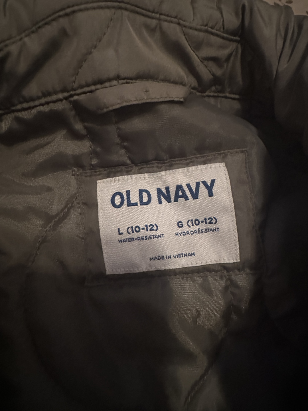 Old Navy Girls' Size L (10-12) Green Quilted Jacket - photo 4