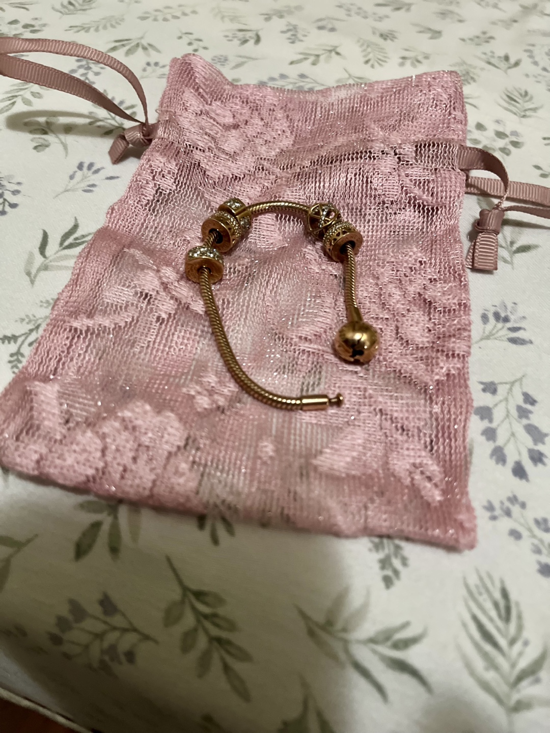 Pandora Rose Gold Bracelet with Charms - photo 3