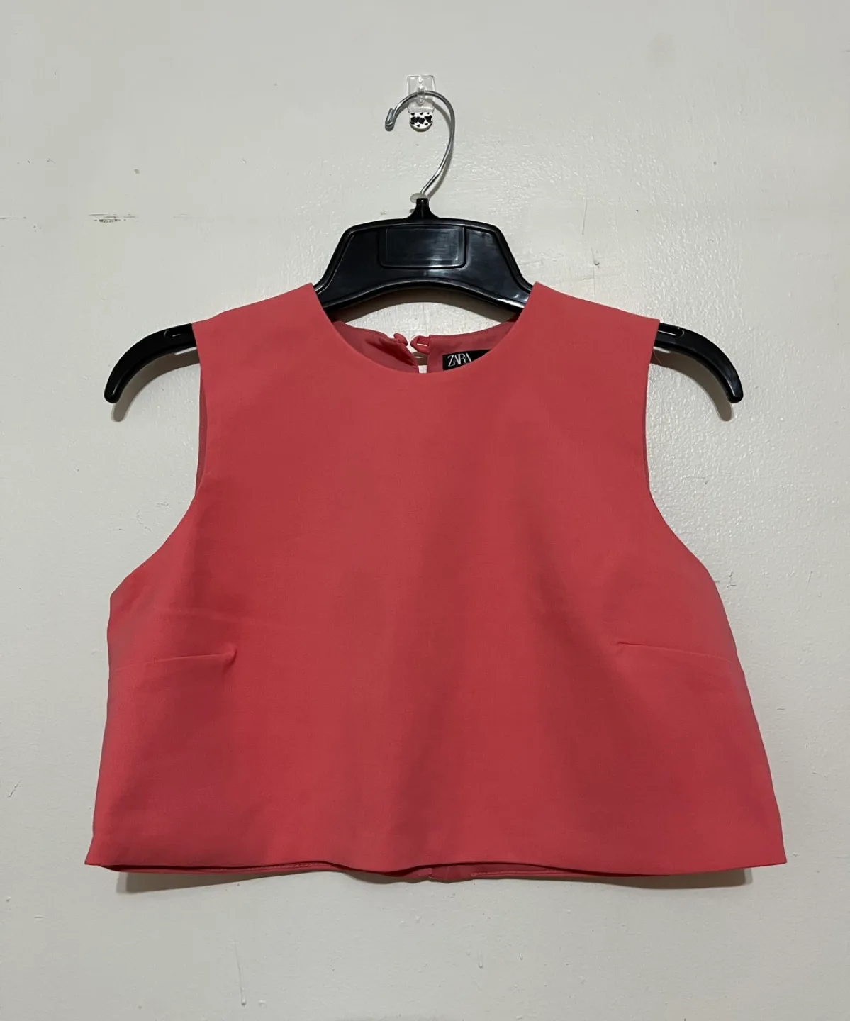 New Zara Pink Crop Top and Skirt Set Size S image indicator(6)